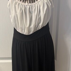 Haani Black and White Dress